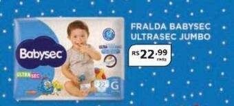 Fralda babysec ultrasec jumbo