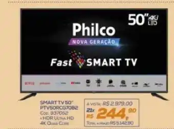 Lojas Colombo Smart tv 50 oferta