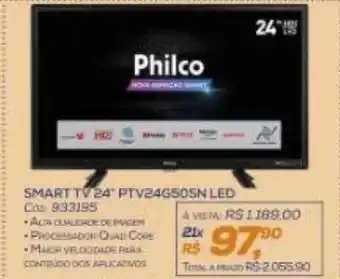 Lojas Colombo Smart tv 24 oferta