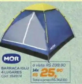 Lojas Colombo Mor barraca iglu 4 lugares oferta