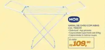 Lojas Colombo Mor varal de chão com abas oferta