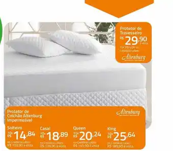 Lojas Lebes Protetor de colchão altenburg impermeável oferta