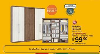 Lojas Lebes Roupeiro passione thb oferta
