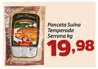 Panceta Suína Temperada Serrana 1kg