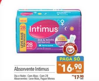 Supermercados Condor Absorvente Intimus oferta