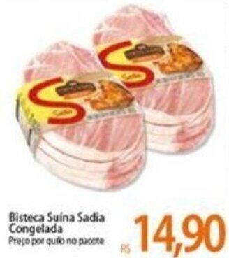 Atacadão Bisteca Suina Sadia congelada 1kg oferta