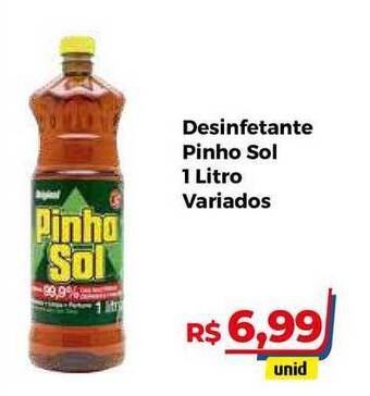 Hiper Moreira Desinfetante Pinho Sol 1L oferta
