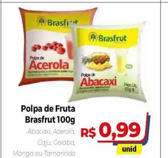 Hiper Moreira Polpa De Fruta Brasfrut 100g oferta