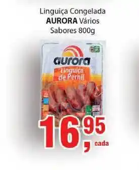 Supermercados Mundial Linguiça Congelada Aurora Vários Sabores 800g oferta