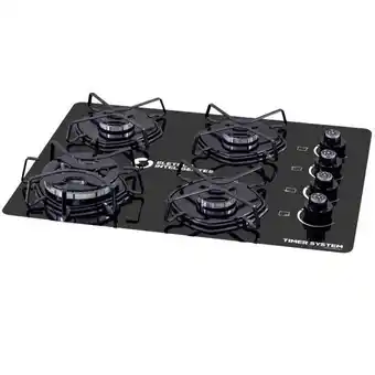 Carrefour Fogão cooktop corta gás 4 bocas tripla chama com exclusiva tecnologia ts44xptn oferta