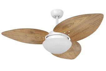 Carrefour Ventilador de teto volare branco vidro dunamis freijó 110v oferta