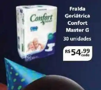 Drogarias Tamoio Fralda geriátrica confort master g oferta