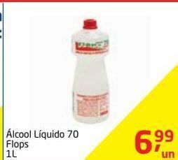Tenda Atacado Álcool líquido 70° flops 1l oferta