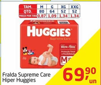 Tenda Atacado Fralda supreme care huggies oferta