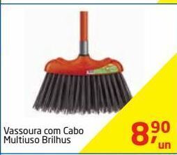 Tenda Atacado Vassoura com cabo multiuso brilhus oferta