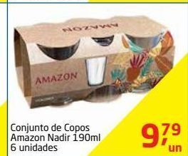 Tenda Atacado Conjunto de copos amazon nadir 190ml 6un oferta