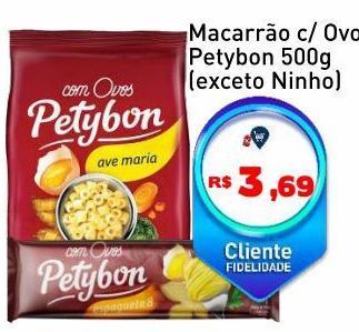 Tonin Superatacado Macarrão c/ ovos petybon 500g oferta