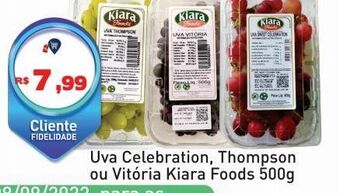 Tonin Superatacado Uva celebration, thompson ou vitória kiara foods 500g oferta