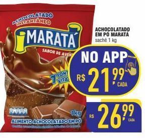 Mercantil Rodrigues Achocolatado em pó maratá 1kg oferta