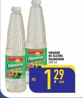 Mercantil Rodrigues Vinagre de álcool palmeiron 500ml oferta