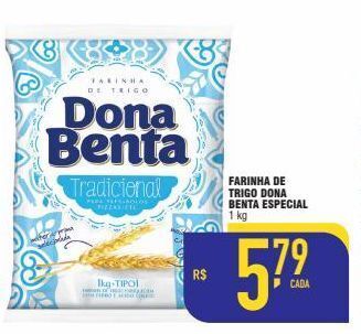 Mercantil Rodrigues Farinha de trigo dona benta 1kg oferta