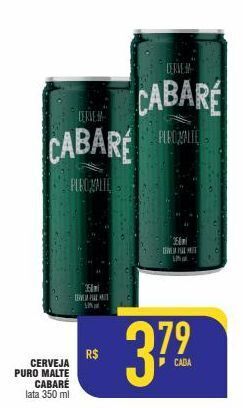 Mercantil Rodrigues Cerveja puro malte cabaré 350ml oferta