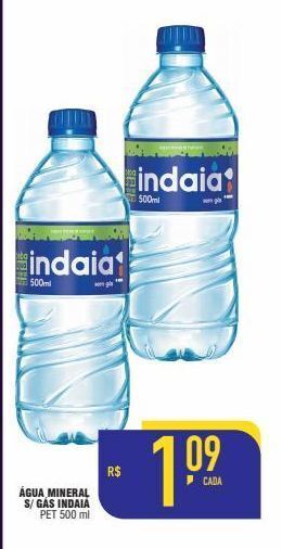 Mercantil Rodrigues Água mineral s/gás indaiá 500ml oferta