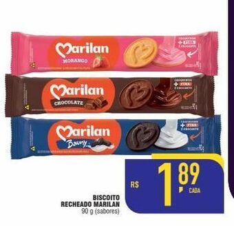 Mercantil Rodrigues Biscoito recheado marilan 90g oferta