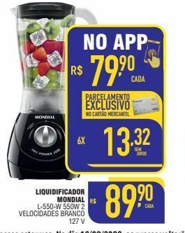 Mercantil Rodrigues Liquidificador mondial oferta