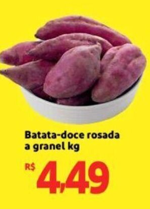 Extra Supermercado Batata doce rosada a granel 1kg oferta
