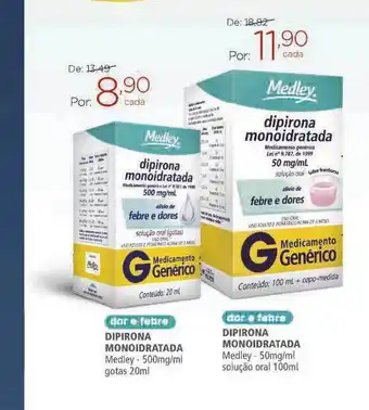 Drogarias Carrefour Dipirona Monoidratada Medley 500mg/ml gotas 20ml oferta