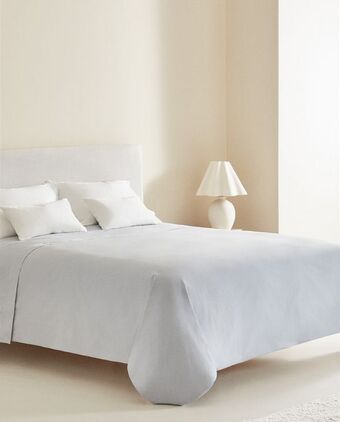 ZARA HOME (180 fios) capa de edredão percal oferta