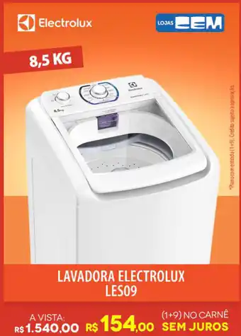 Lojas Cem Lavadora Electrolux 8.5kg oferta