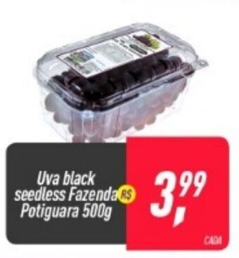 Frangolândia Uva Black Seedless Fazenda Potiguara 500g oferta