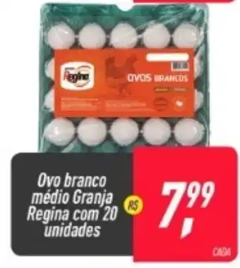 Frangolândia Ovo Branco Medio Granja Regina com 20 unidades oferta