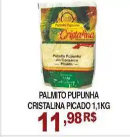Palmito Pupunha Cristalina Picado 1.1kg