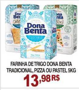 Mercadão Atacadista Farinha De Trigo Dona Benta Tradicional Pizza Ou Pastel 5kg oferta