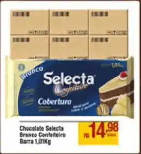 Max Atacadista Chocolate Selecta Branco Confeiteiro 1.01kg oferta