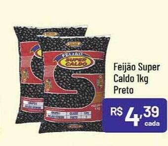 Supermercados Goes Feijão super caldo preto oferta