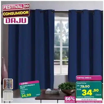Daju Cortina Grécia 56% Desconto oferta