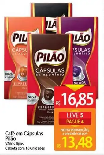 Atacadão Cafe em Capsulas Pilao com 10 unidades oferta