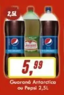 Guarana Antarctica ou Pepsi 2.5L