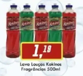 Floresta Supermercados Lava loucas Kokinos Frag. 500ml oferta