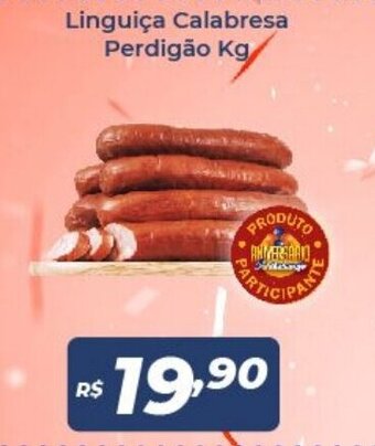 Atakarejo Linguica calabresa Perdigao 1kg oferta