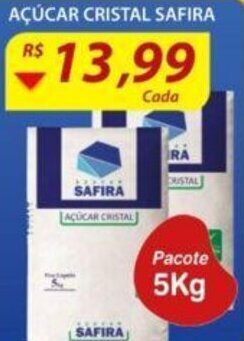Assaí Atacadista Acucar Cristal Safira 5kg oferta