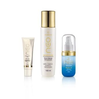 Kit neo solução micelar + vitamina c + hidra mineral