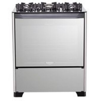 Novo Mundo Fogão 5 bocas dako magister style com mesa de vidro e tripla chama - bivolt oferta