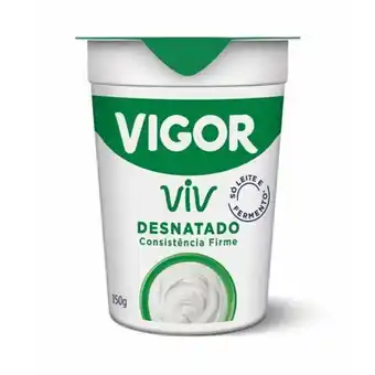 Iogurte natural desnatado viv vigor 150g