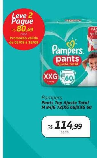 Drogal Pampers pants top ajuste total oferta