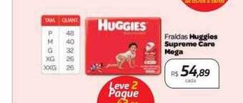Drogal Fraldas huggies supreme care mega oferta
